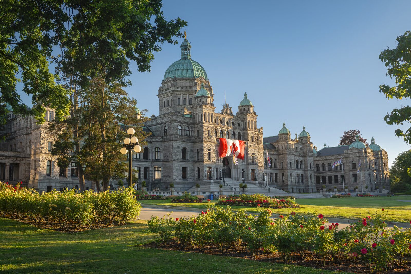 British Columbia Parliament Buildings in Victoria, BC